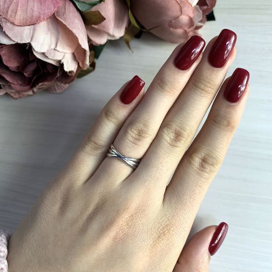 Silver ring without stones