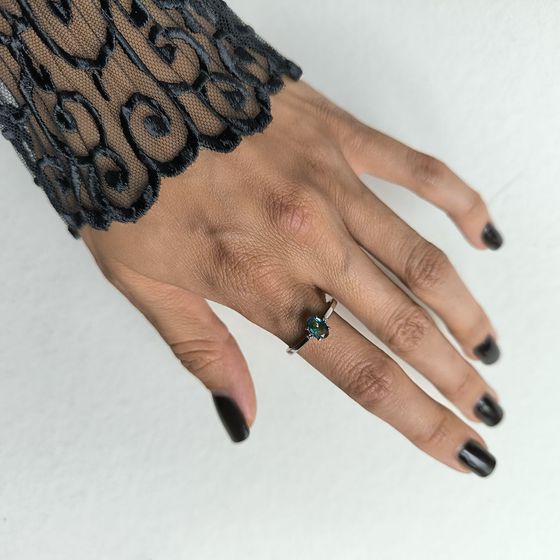 Срібна каблучка з містик топазом 0.597ct