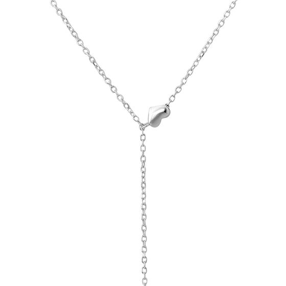 Silver necklace without stones