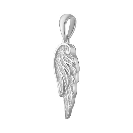 Silver pendant with phianites