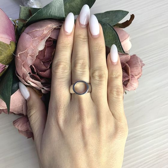 Silver ring without stones