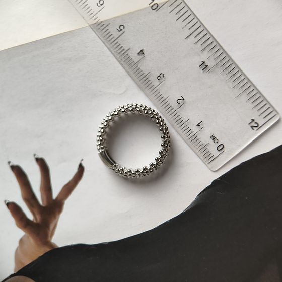 Silver ring without stones