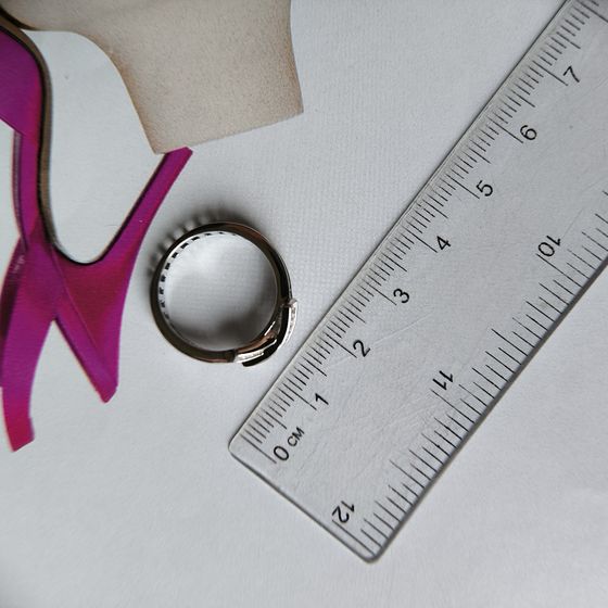 Silver Ring with Fianites