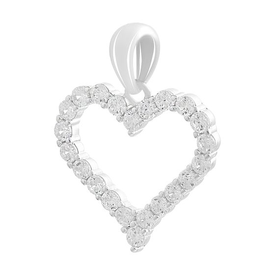 Срібна підвіска з фіанітами