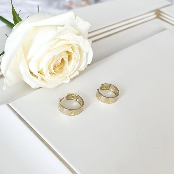 Золоті сережки без каменів