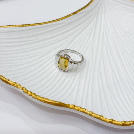 Срібна каблучка з цитрином nano 3.2ct