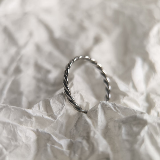 Silver ring without stones