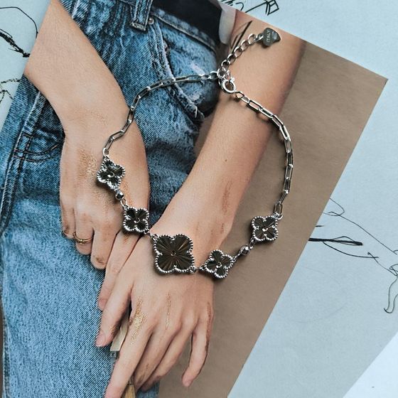 Серебряный браслет без камней