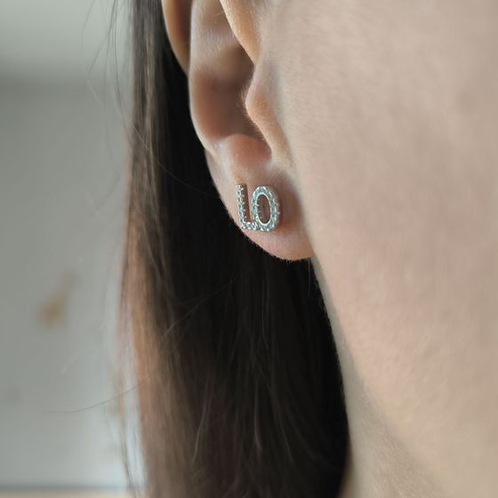 Срібні сережки з фіанітами