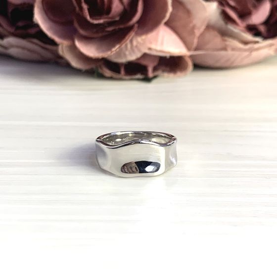 Silver ring without stones