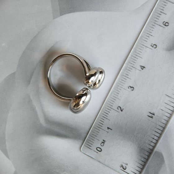 Silver ring without stones