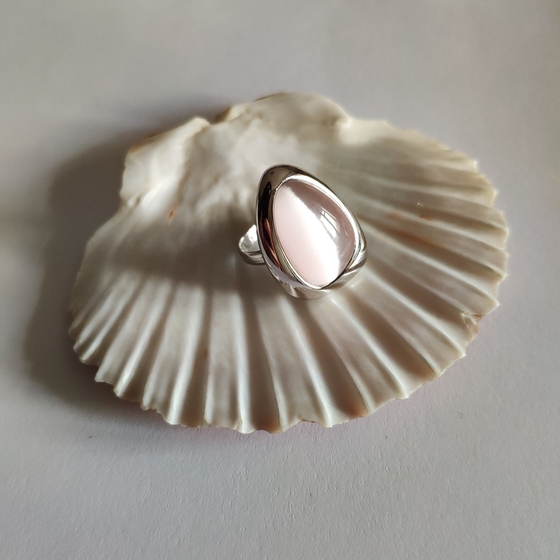 Срібна каблучка з котячим оком 15.267ct