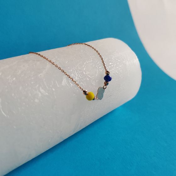 Золотой браслет с фианитами 0.8ct