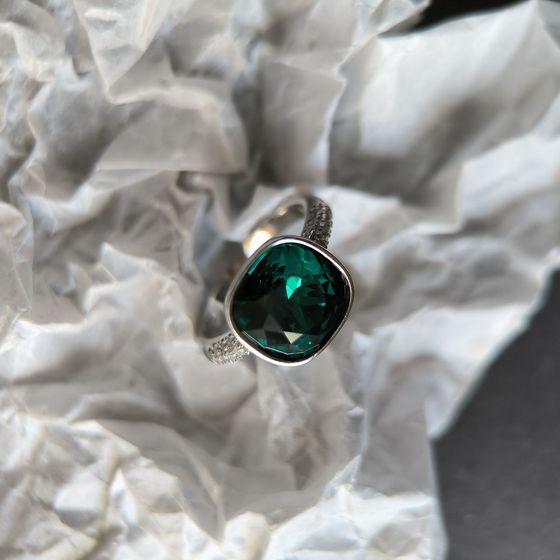 Silver Ring with Fianites