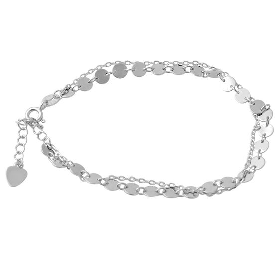 Silver bracelet without stones
