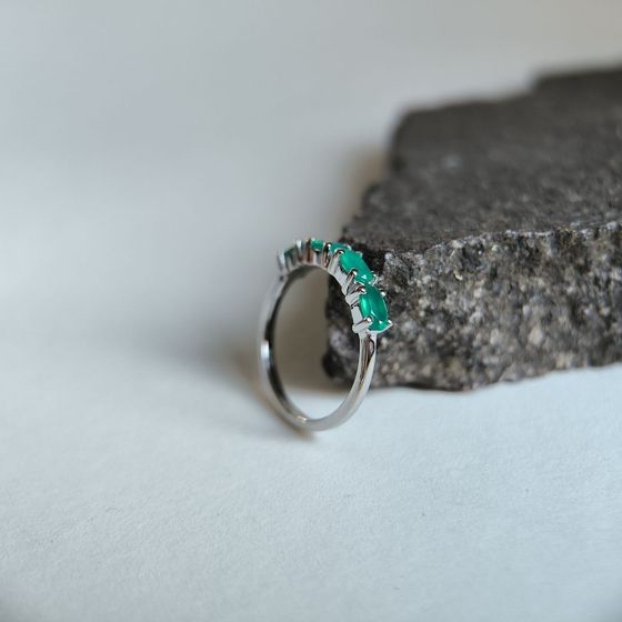 Серебряное кольцо с агатом 0.744ct