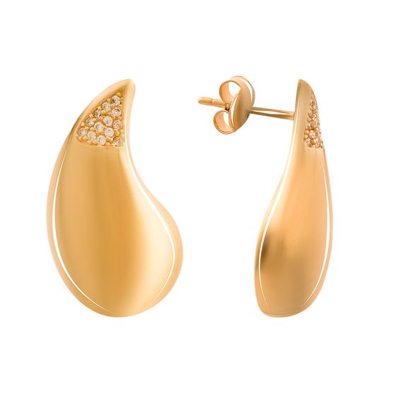 Срібні сережки з фіанітами 0.24ct