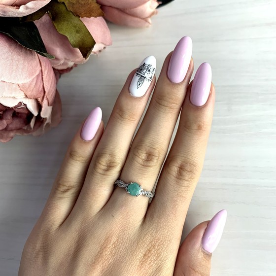 Срібна каблучка зі смарагдом 1,171 карата