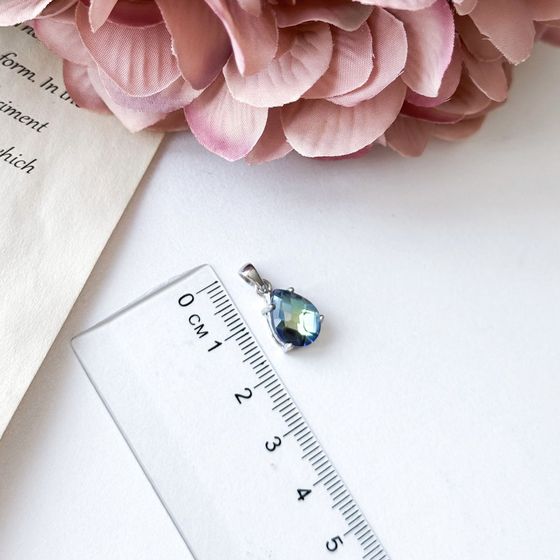 Срібна підвіска з містичним топазом 2,9 карата