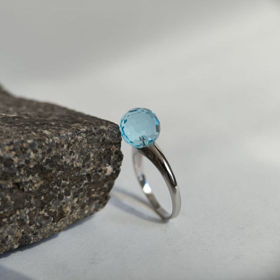 Silver Ring with Fianites