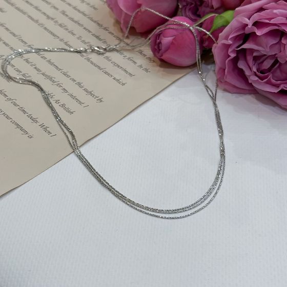 Срібний ланцюжок без каменів
