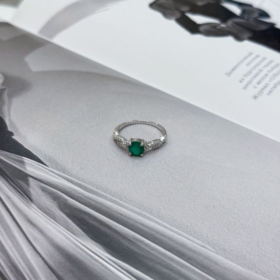 Срібна каблучка з агатом 1,085 карата