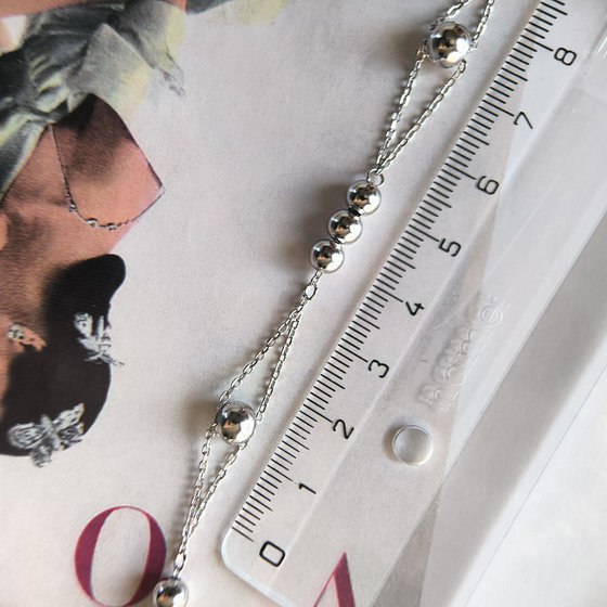 Silver bracelet without stones