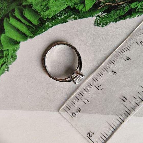 Silver Ring with Fianites