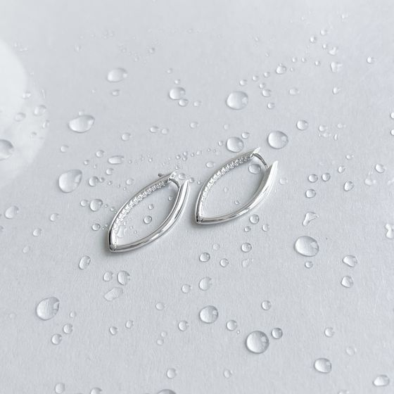 Срібні сережки без каменів