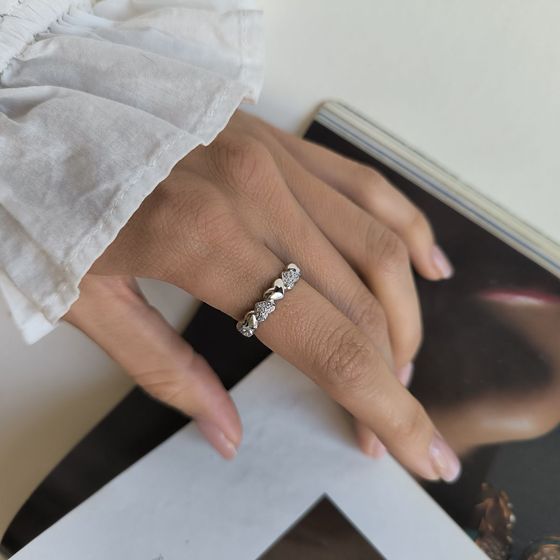 Silver Ring with Fianites