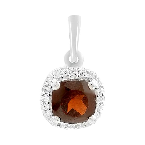 Серебряная подвеска с гранатом 1.503ct
