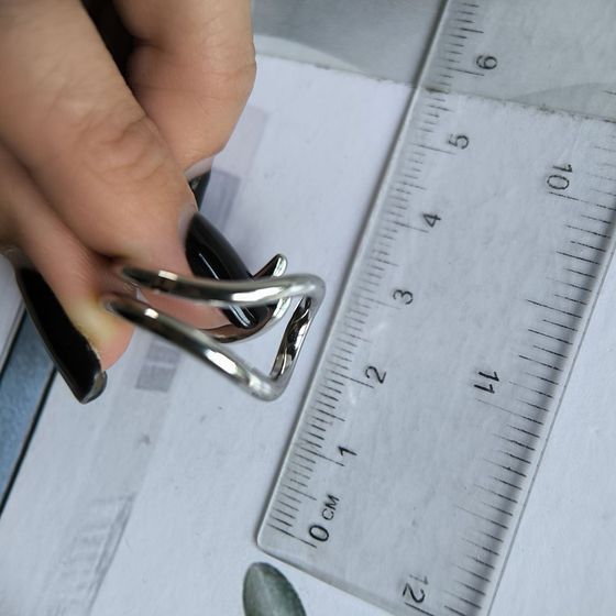 Silver ring without stones