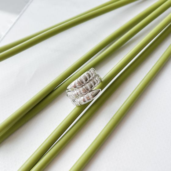 Silver Ring with Fianites