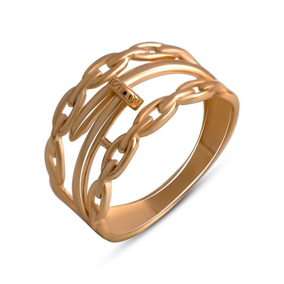 A gold ring without stones