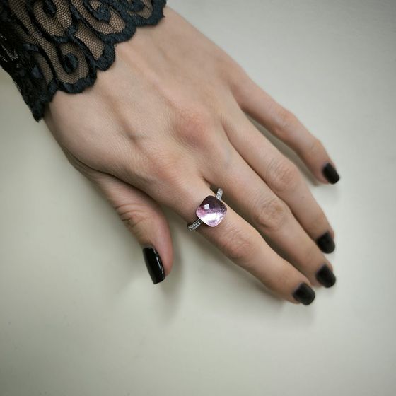 Silver Ring with Fianites