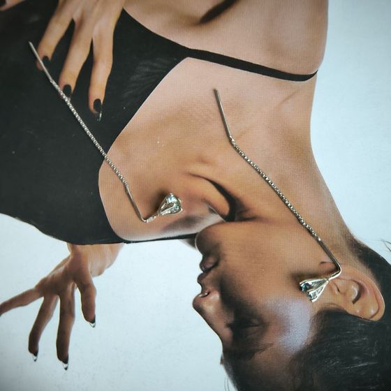 Срібні сережки з містик топазом 0.49ct