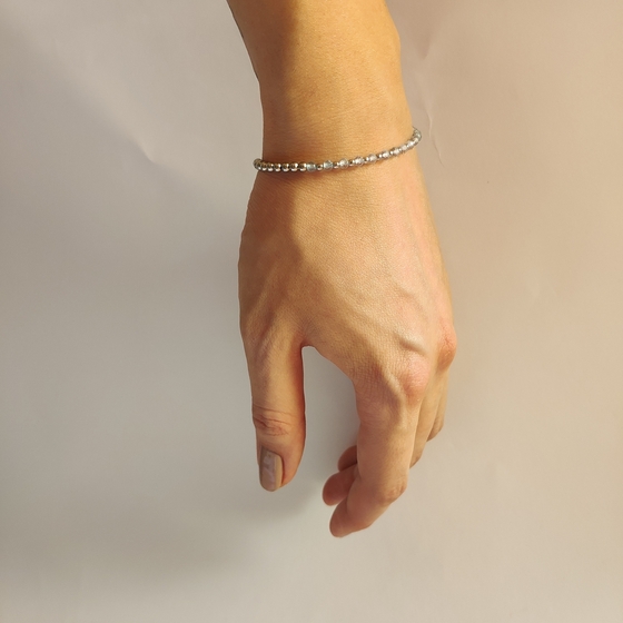 Silver bracelet with topaz 5.435ct