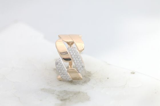 Срібні сережки з фіанітами 1.08ct