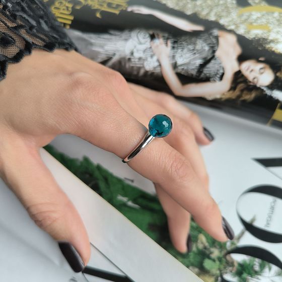 Silver Ring with Fianites