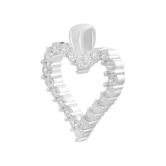 Silver pendant with phianites