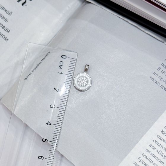 Срібна підвіска з керамікою