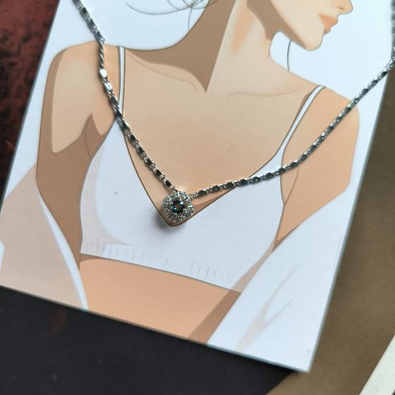 Срібна підвіска з містик топазом 0.37ct