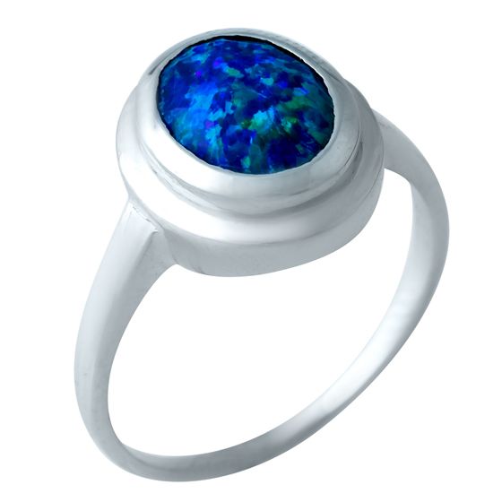 Silver ring with opal 1.1ct