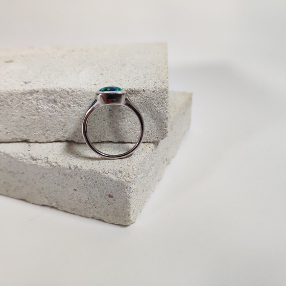 Серебряное кольцо с опалом 0.764ct