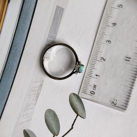 Срібна каблучка з містик топазом 0.597ct