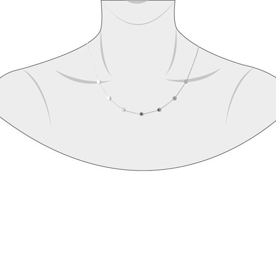 Silver necklace without stones