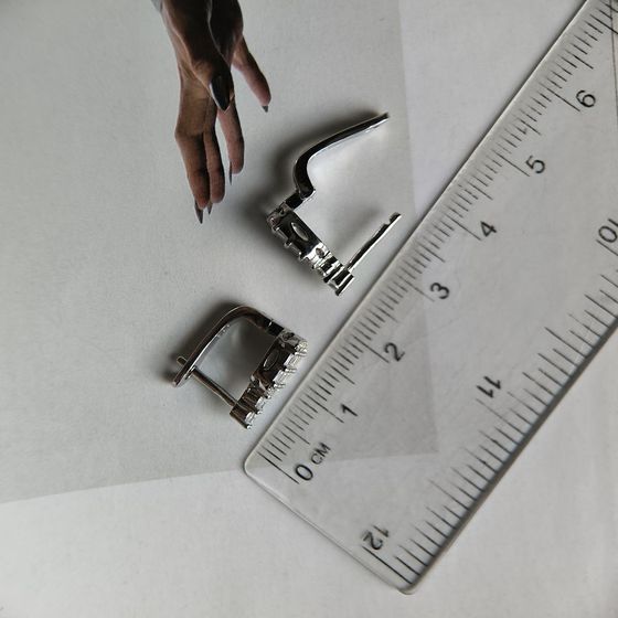 Срібні сережки з фіанітами