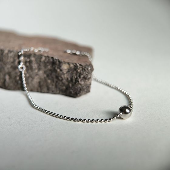 Silver bracelet without stones