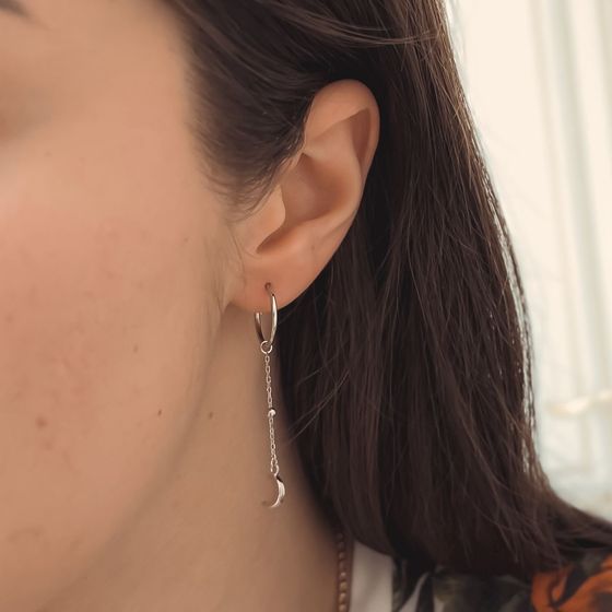 Срібні сережки без каменів