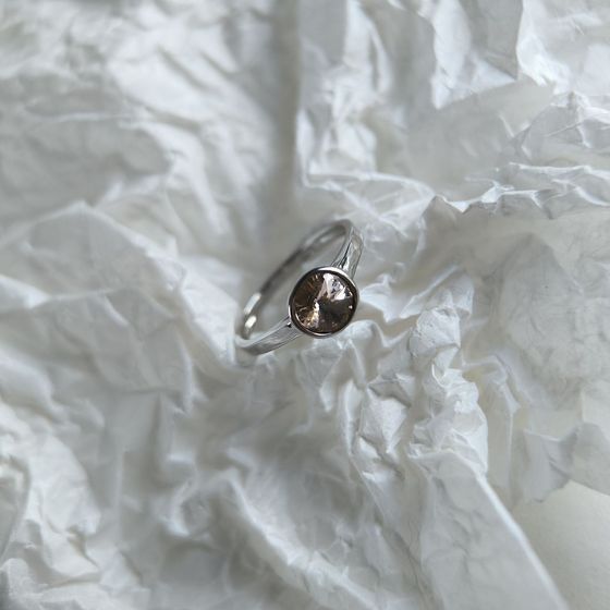 Silver Ring with Fianites